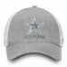 Men's Dallas Cowboys NFL Pro Line by Fanatics Branded Heathered Gray/White Lux Slate Trucker Adjustable Hat 2998592
